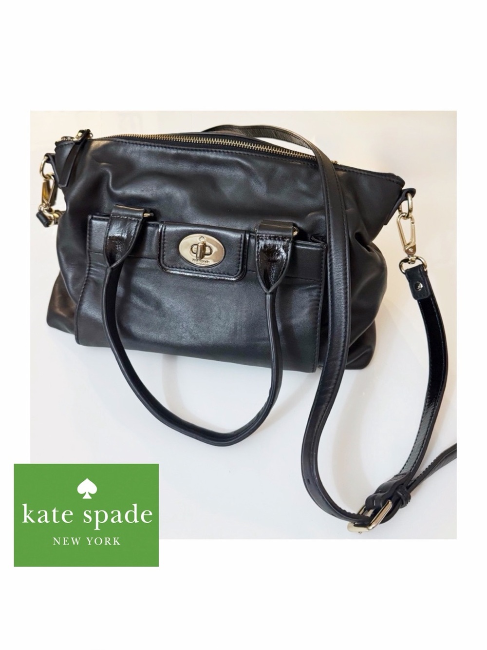 Kate Spade Black Leather Handbag